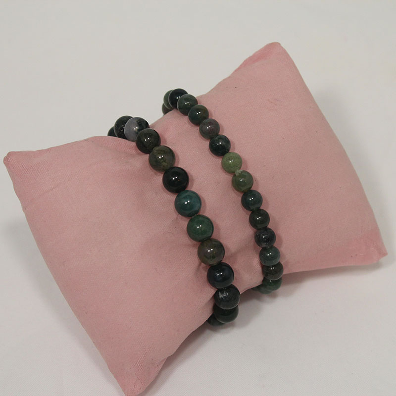 Moss Agate Stretchy Bracelet